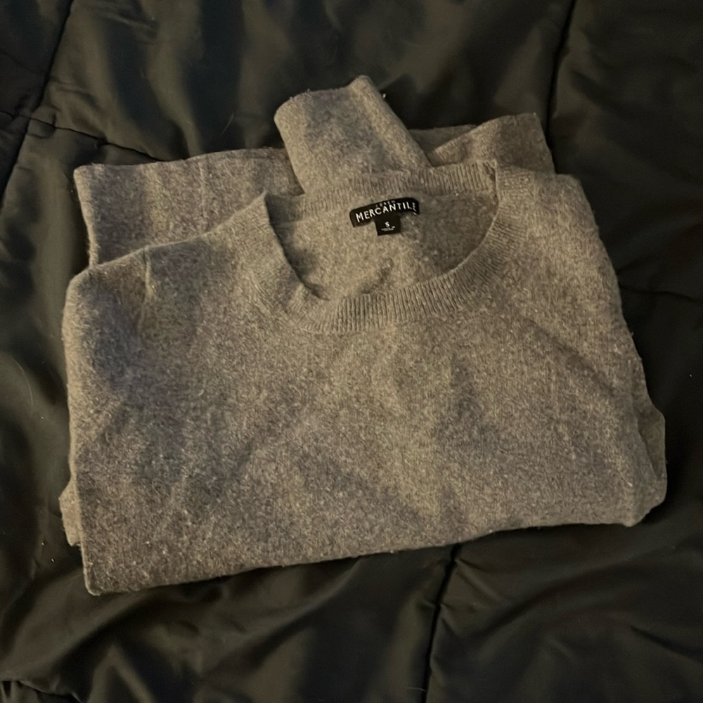 J Crew Mercantile Grey Wool Sweater